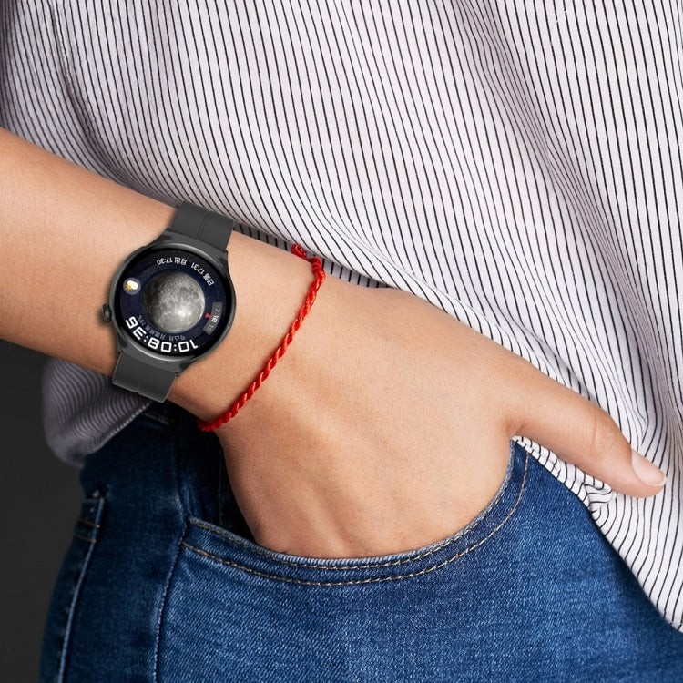 Folding Buckle Silicone Watch Band, For Huawei Watch 4 / Watch 4 Pro